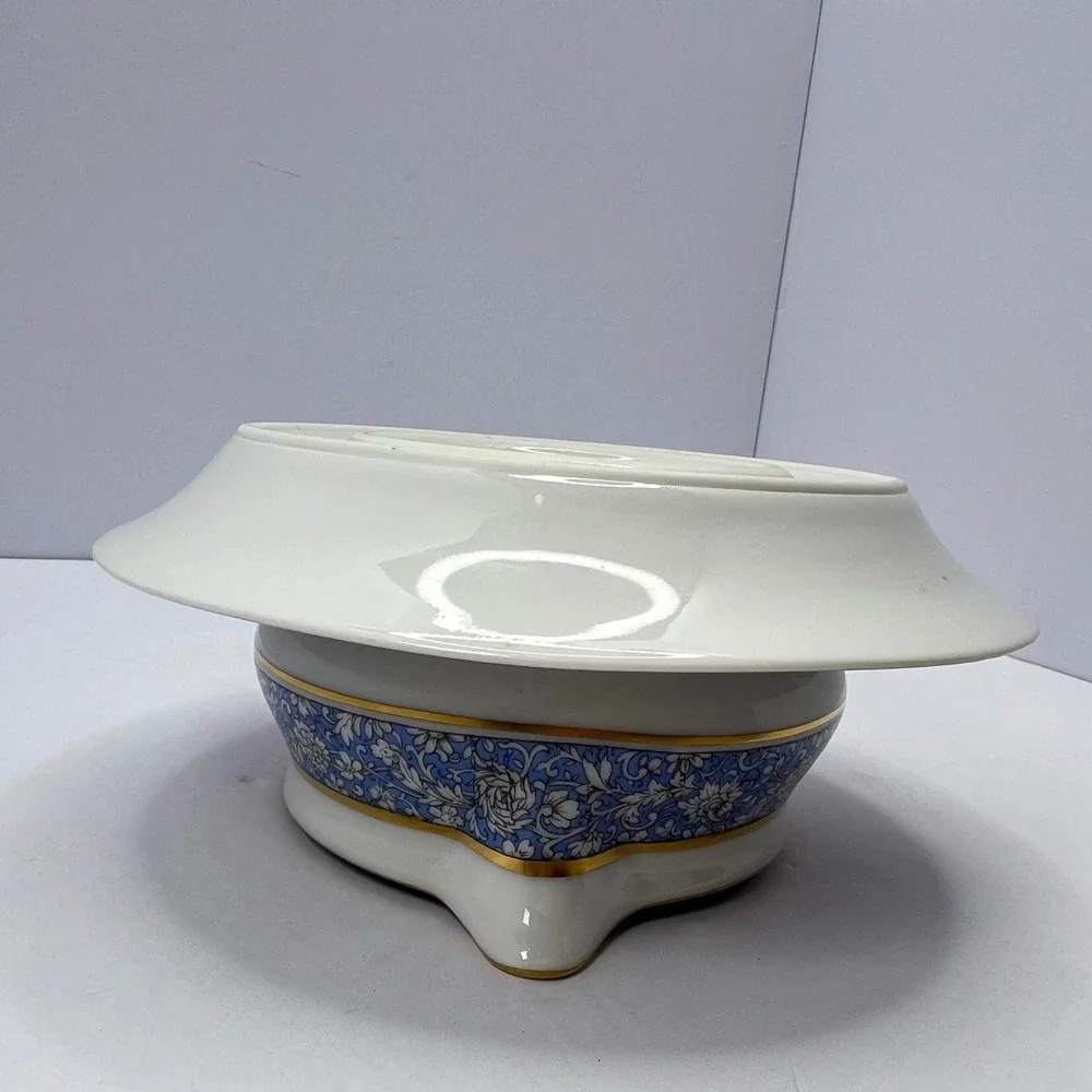 Haviland Limoges Gravy Boat Rajah Peacock Bird Underplate French Grandmillennial